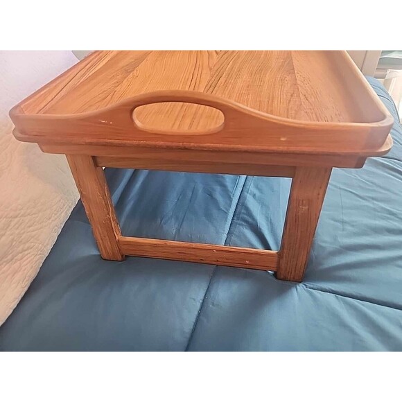 Danish Modern Goodwood Teak Breakfast in Bed Folding Laptop Tray Table 2… - Picture 3 of 6